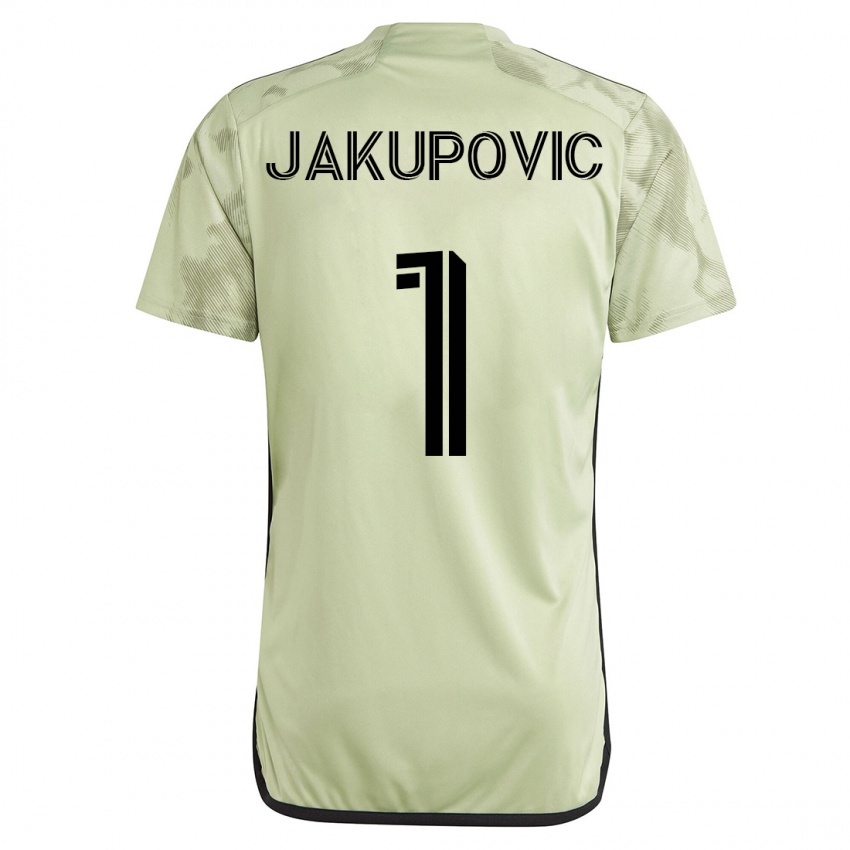 Donna Maglia Eldin Jakupovic #1 Verde Kit Gara Away 2023/24 Maglietta