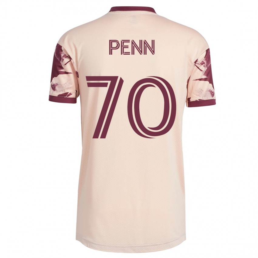 Donna Maglia Josh Penn #70 Bianco Blu Kit Gara Away 2023/24 Maglietta