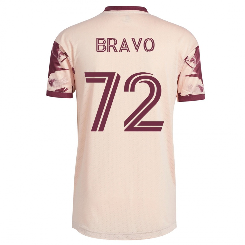 Donna Maglia Julian Bravo #72 Bianco Blu Kit Gara Away 2023/24 Maglietta