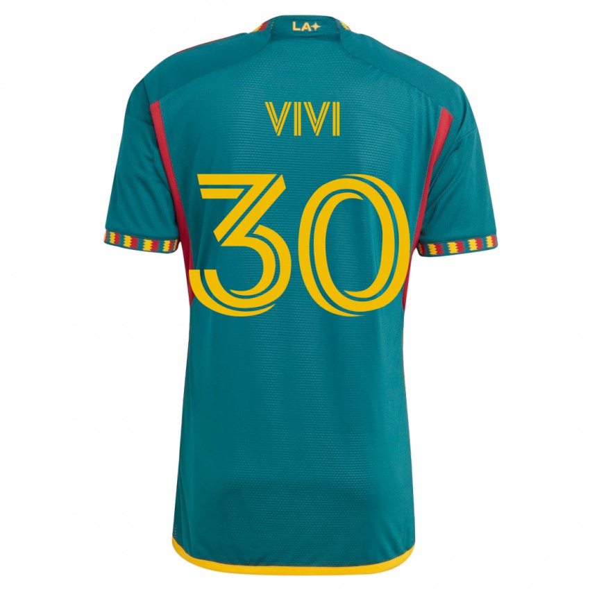 Donna Maglia Gino Vivi #30 Verde Kit Gara Away 2023/24 Maglietta