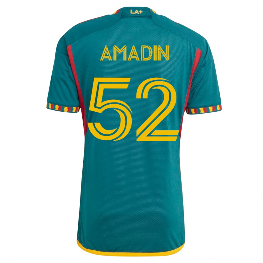 Donna Maglia Elijah Amadin #52 Verde Kit Gara Away 2023/24 Maglietta