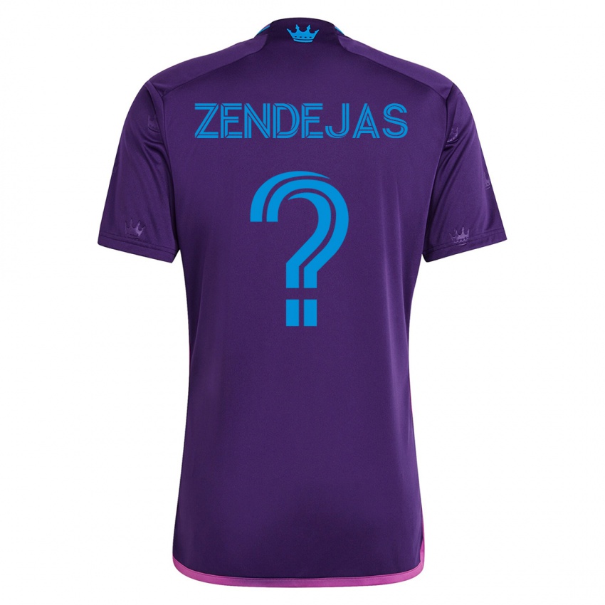 Donna Maglia Adrián Zendejas #0 Viola Kit Gara Away 2023/24 Maglietta