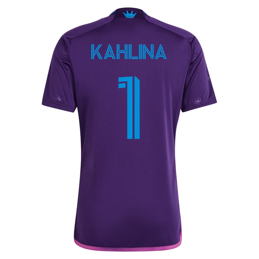 Donna Maglia Kristijan Kahlina #1 Viola Kit Gara Away 2023/24 Maglietta