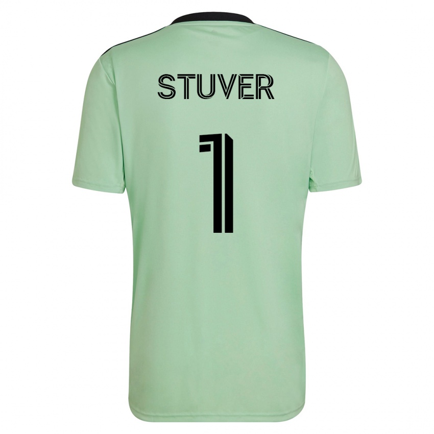 Donna Maglia Brad Stuver #1 Verde Chiaro Kit Gara Away 2023/24 Maglietta