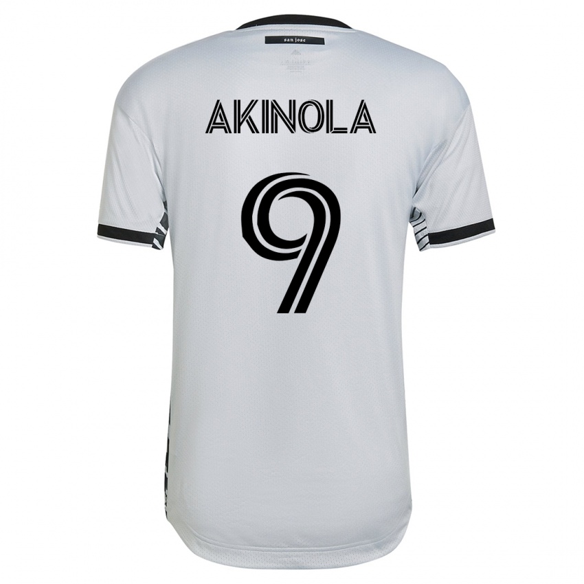 Donna Maglia Ayo Akinola #9 Bianco Kit Gara Away 2023/24 Maglietta