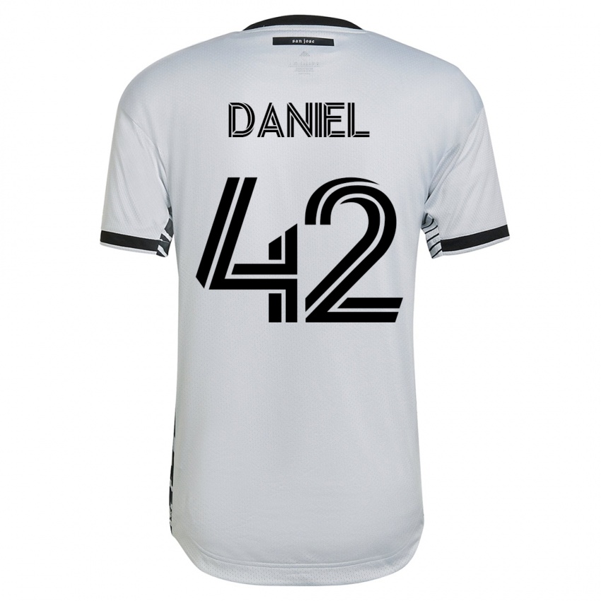 Donna Maglia Daniel #42 Bianco Kit Gara Away 2023/24 Maglietta