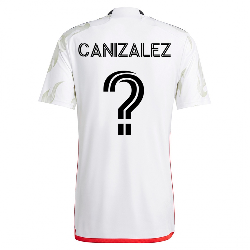 Donna Maglia Henry Canizalez #0 Bianco Kit Gara Away 2023/24 Maglietta