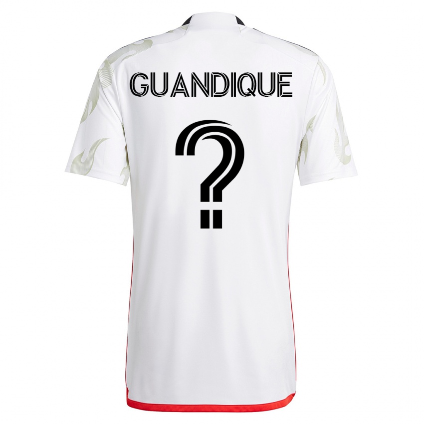 Donna Maglia Josmar Guandique #0 Bianco Kit Gara Away 2023/24 Maglietta