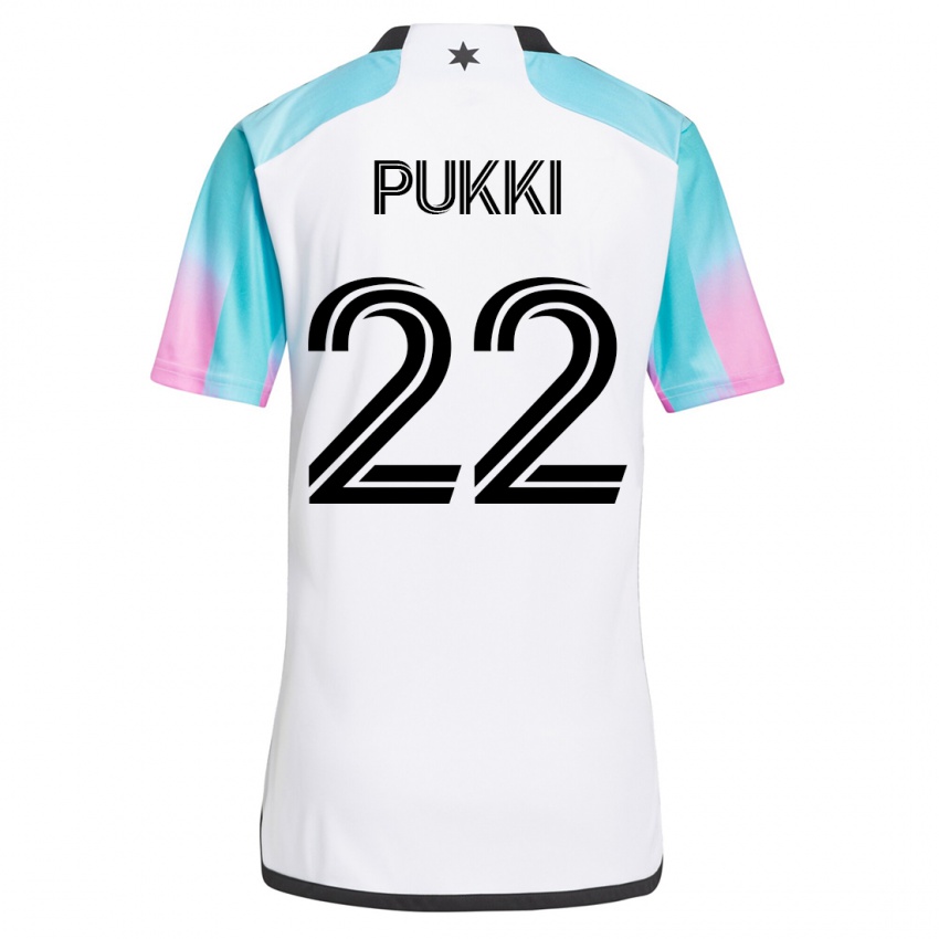 Donna Maglia Teemu Pukki #22 Bianco Kit Gara Away 2023/24 Maglietta