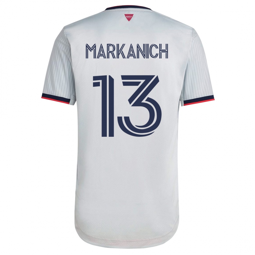 Donna Maglia Anthony Markanich #13 Bianco Kit Gara Away 2023/24 Maglietta