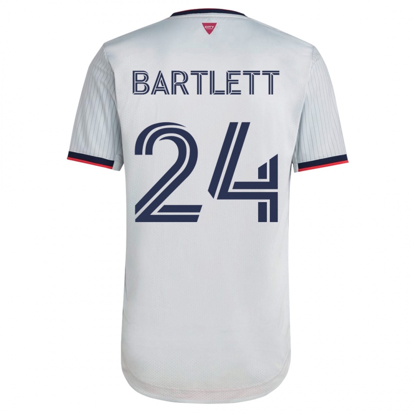 Donna Maglia Lucas Bartlett #24 Bianco Kit Gara Away 2023/24 Maglietta