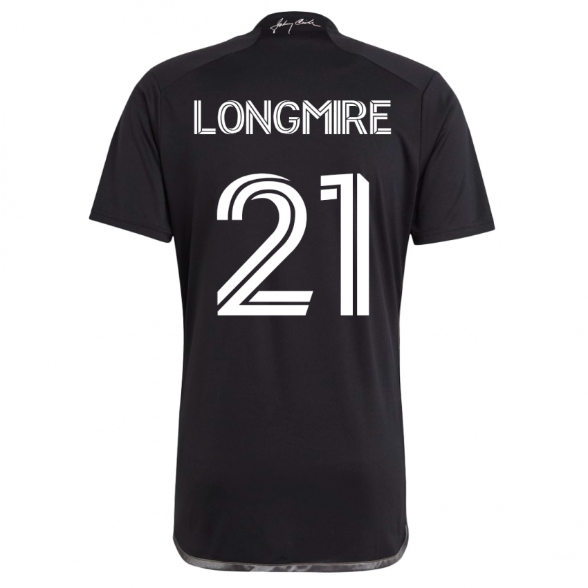 Donna Maglia Ahmed Longmire #21 Nero Kit Gara Away 2023/24 Maglietta