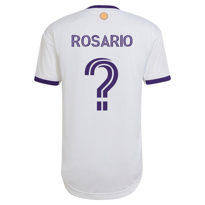 Donna Maglia Gabriel Rosario #0 Bianco Kit Gara Away 2023/24 Maglietta