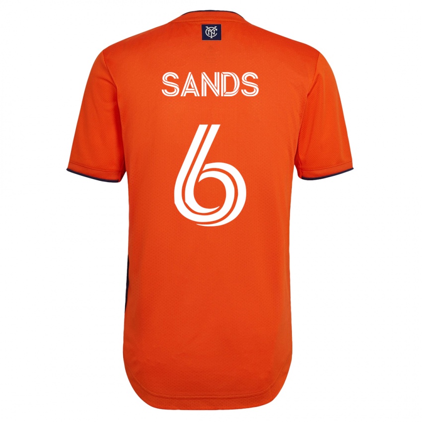 Donna Maglia James Sands #6 Nero Kit Gara Away 2023/24 Maglietta