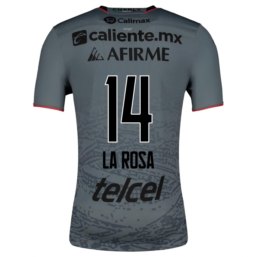 Donna Maglia Joselyn De La Rosa #14 Grigio Kit Gara Away 2023/24 Maglietta