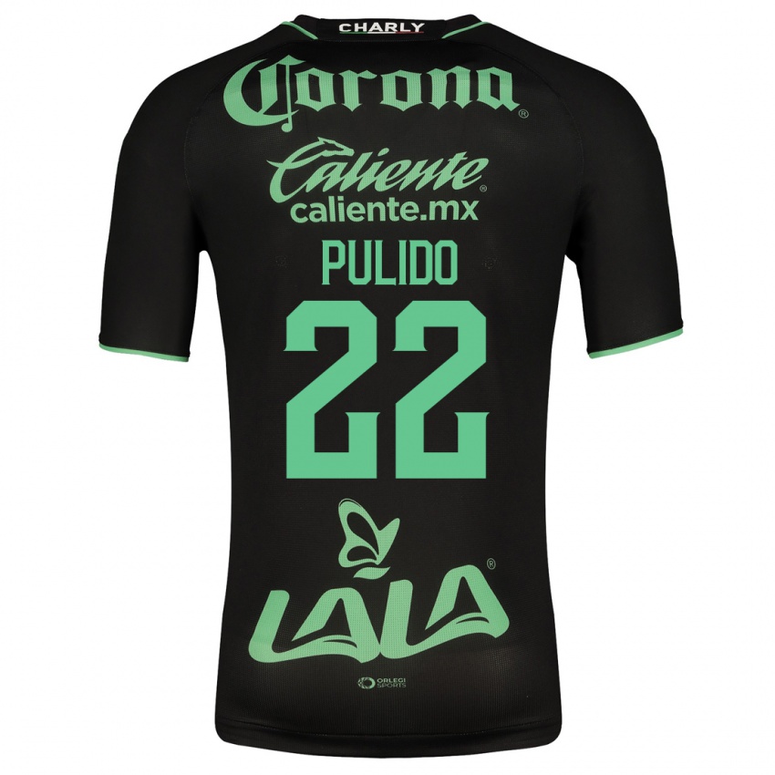 Donna Maglia Sheila Pulido #22 Nero Kit Gara Away 2023/24 Maglietta