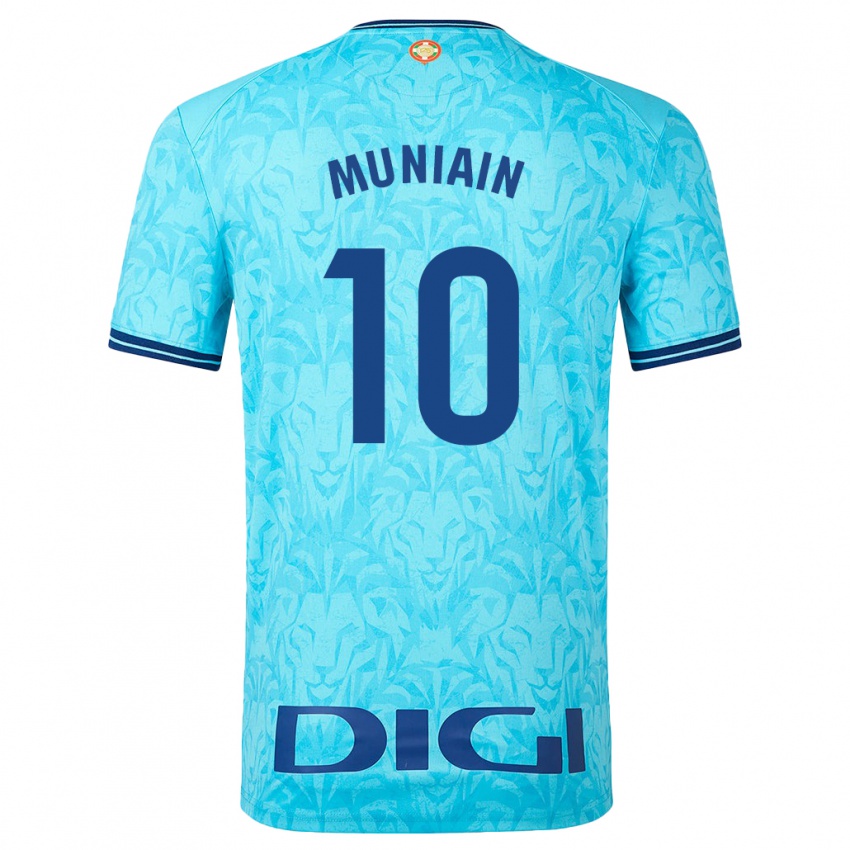 Donna Maglia Iker Muniain #10 Cielo Blu Kit Gara Away 2023/24 Maglietta