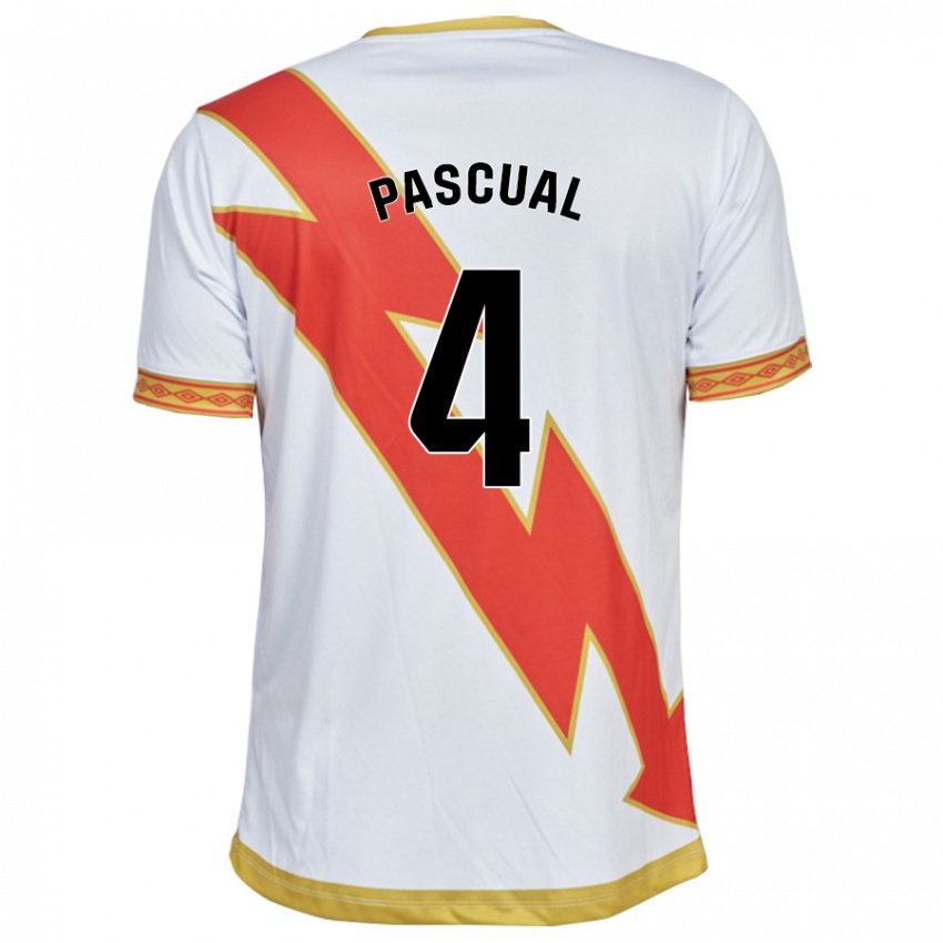 Bambino Maglia Martín Pascual #4 Bianco Kit Gara Home 2023/24 Maglietta