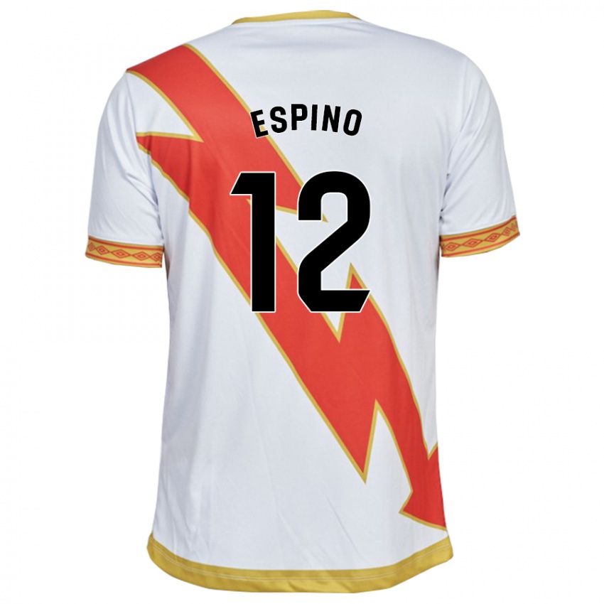 Bambino Maglia Alfonso Espino #12 Bianco Kit Gara Home 2023/24 Maglietta