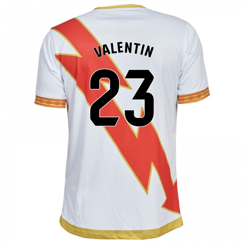 Bambino Maglia Óscar Valentín #23 Bianco Kit Gara Home 2023/24 Maglietta