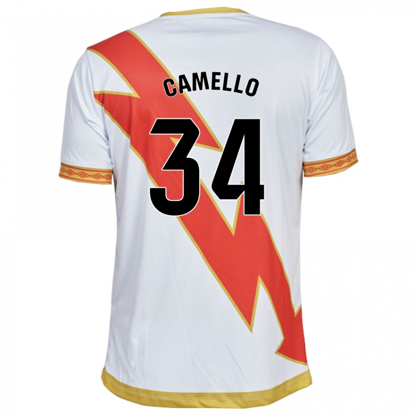 Bambino Maglia Sergio Camello #34 Bianco Kit Gara Home 2023/24 Maglietta