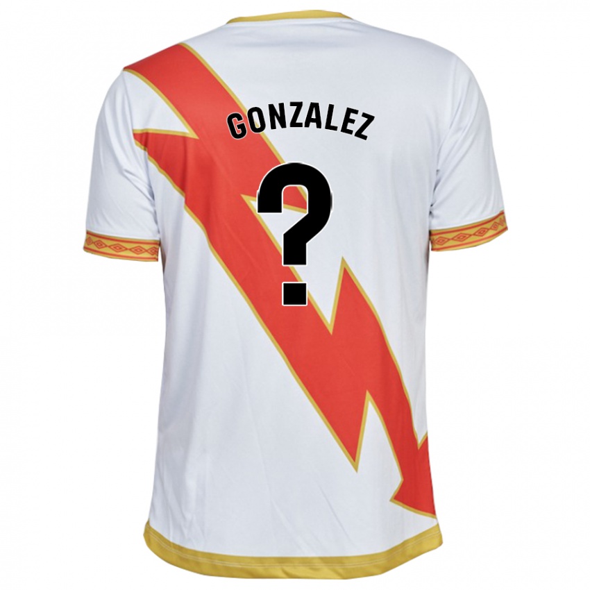 Bambino Maglia Aitor González #0 Bianco Kit Gara Home 2023/24 Maglietta