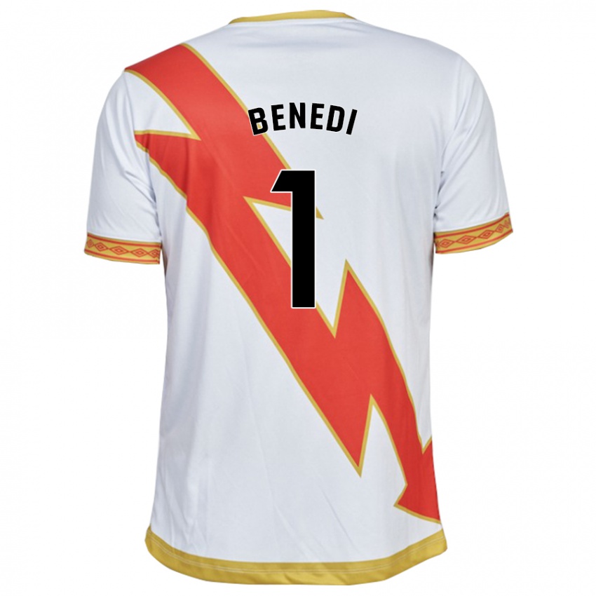 Bambino Maglia Miguel Benedi #1 Bianco Kit Gara Home 2023/24 Maglietta