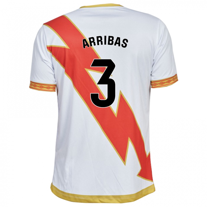 Bambino Maglia Sergio Arribas #3 Bianco Kit Gara Home 2023/24 Maglietta