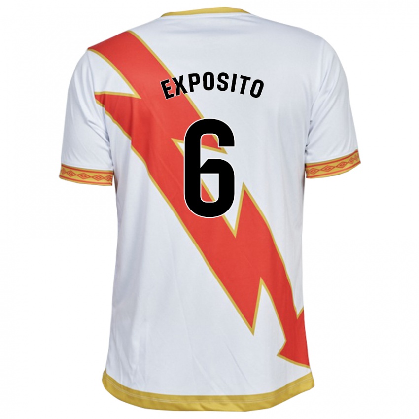 Bambino Maglia Álvaro Expósito #6 Bianco Kit Gara Home 2023/24 Maglietta