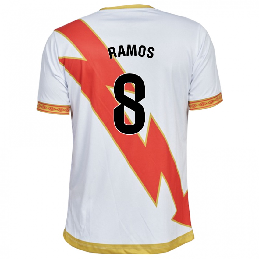 Bambino Maglia Iván Ramos #8 Bianco Kit Gara Home 2023/24 Maglietta