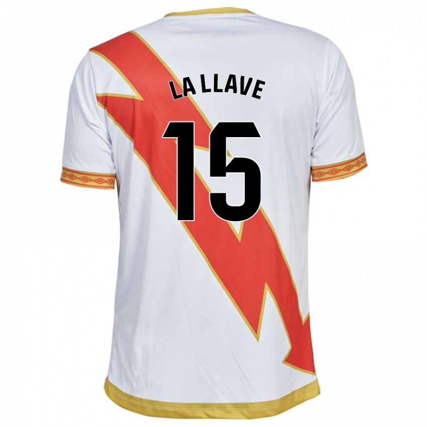 Bambino Maglia Kevin De La Llave #15 Bianco Kit Gara Home 2023/24 Maglietta