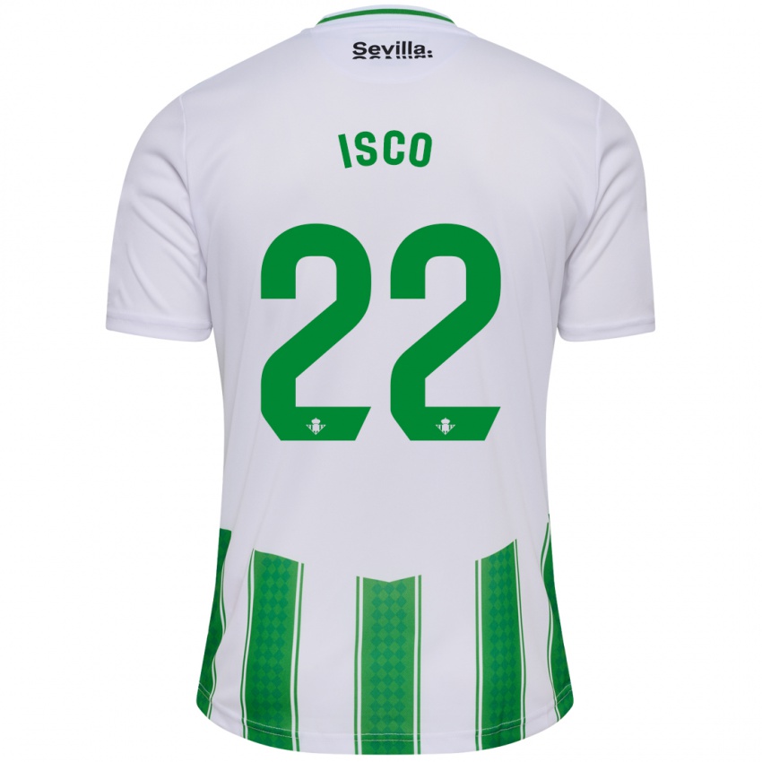 Bambino Maglia Isco #22 Bianco Kit Gara Home 2023/24 Maglietta