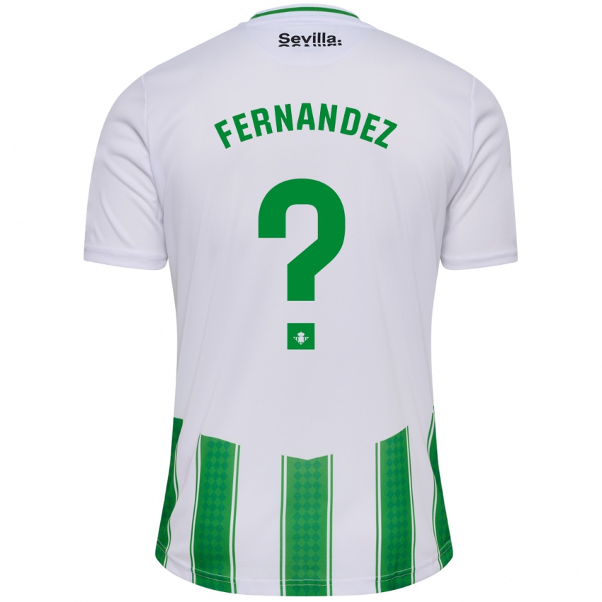 Bambino Maglia Nicolás Fernández #0 Bianco Kit Gara Home 2023/24 Maglietta