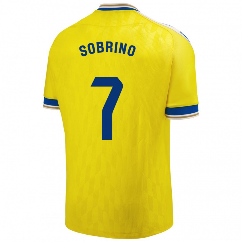 Bambino Maglia Ruben Sobrino #7 Giallo Kit Gara Home 2023/24 Maglietta