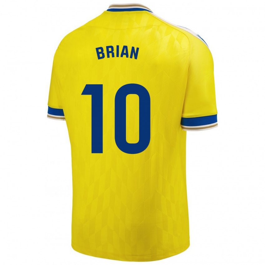 Bambino Maglia Brian Ocampo #10 Giallo Kit Gara Home 2023/24 Maglietta