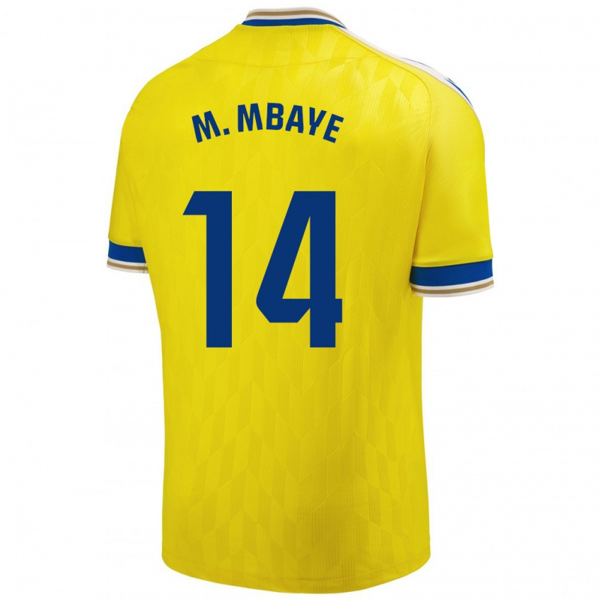 Bambino Maglia Momo Mbaye #14 Giallo Kit Gara Home 2023/24 Maglietta