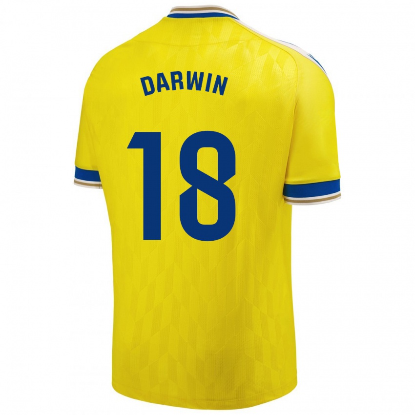 Bambino Maglia Darwin Machís #18 Giallo Kit Gara Home 2023/24 Maglietta