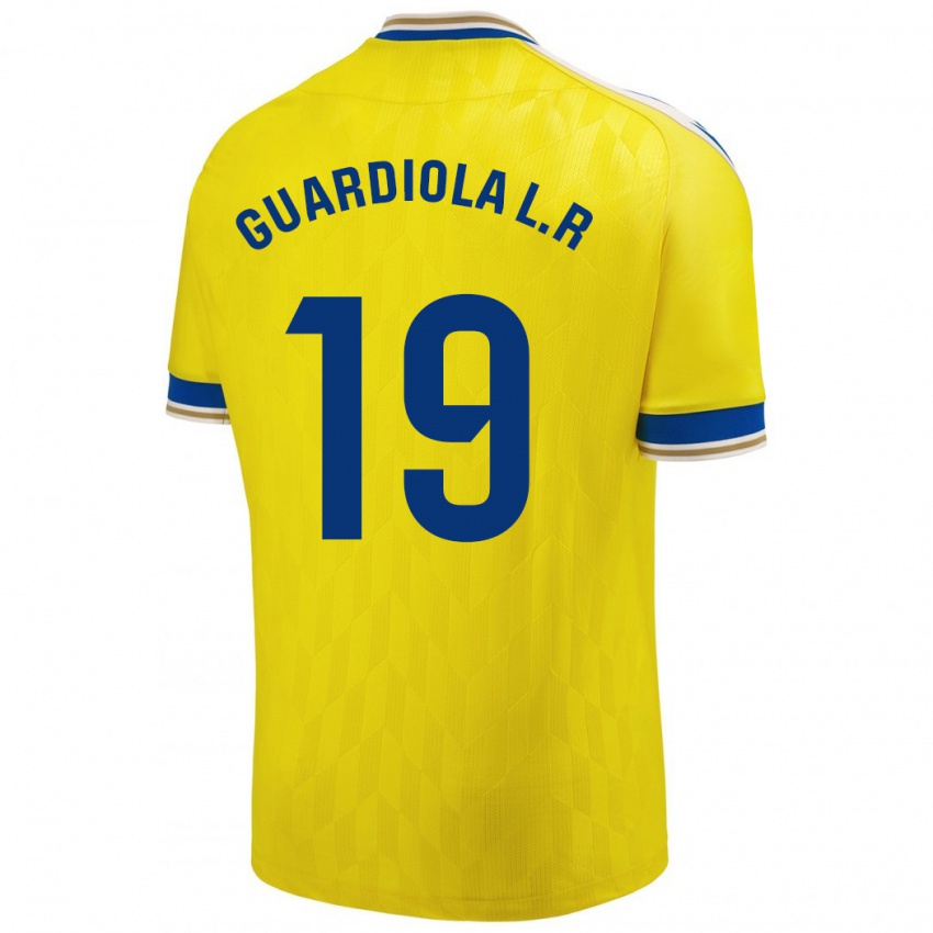 Bambino Maglia Sergi Guardiola #19 Giallo Kit Gara Home 2023/24 Maglietta