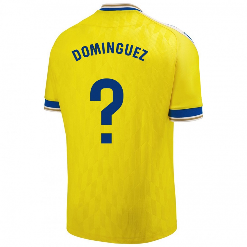 Bambino Maglia Rubén Domínguez #0 Giallo Kit Gara Home 2023/24 Maglietta