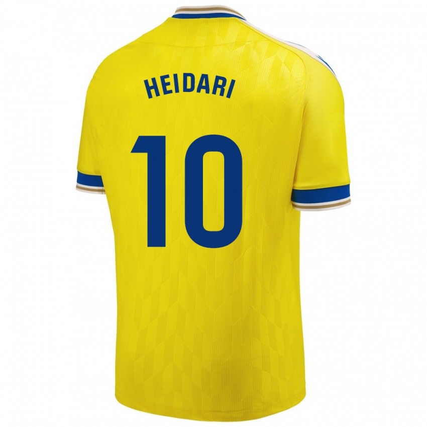 Bambino Maglia Arman Heidari #10 Giallo Kit Gara Home 2023/24 Maglietta