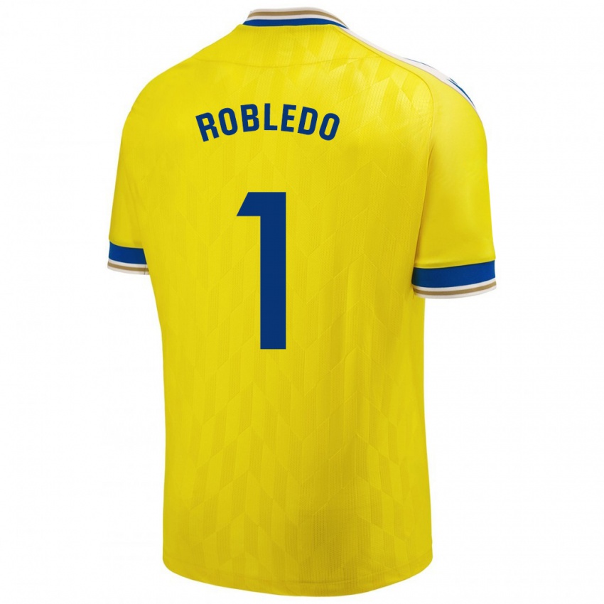 Bambino Maglia Robledo #1 Giallo Kit Gara Home 2023/24 Maglietta