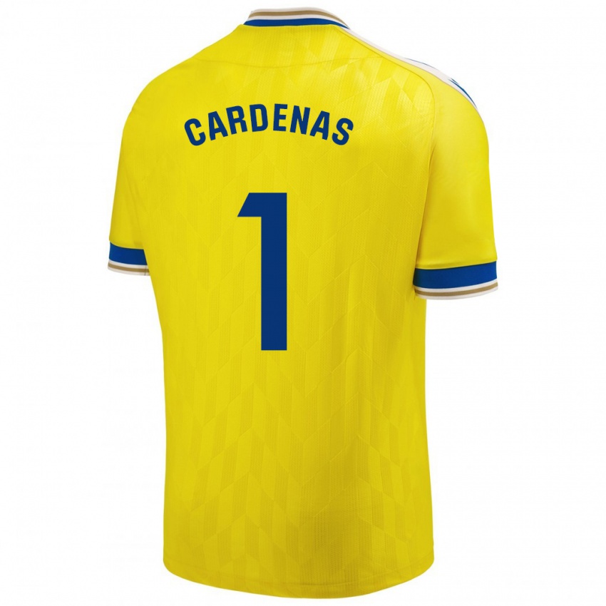 Bambino Maglia Raquel Cárdenas #1 Giallo Kit Gara Home 2023/24 Maglietta