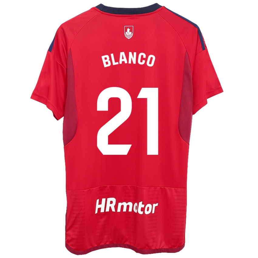 Bambino Maglia Alexia Blanco Llacuno #21 Rosso Kit Gara Home 2023/24 Maglietta