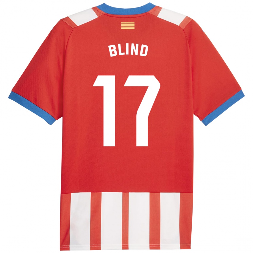 Bambino Maglia Daley Blind #17 Rosso Bianco Kit Gara Home 2023/24 Maglietta