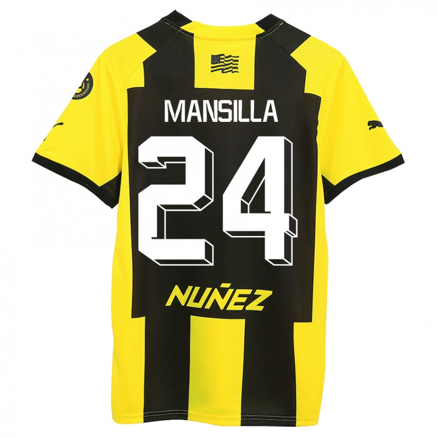 Bambino Maglia Brian Mansilla #24 Giallo Nero Kit Gara Home 2023/24 Maglietta