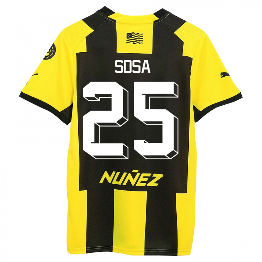 Bambino Maglia Ignacio Sosa #25 Giallo Nero Kit Gara Home 2023/24 Maglietta