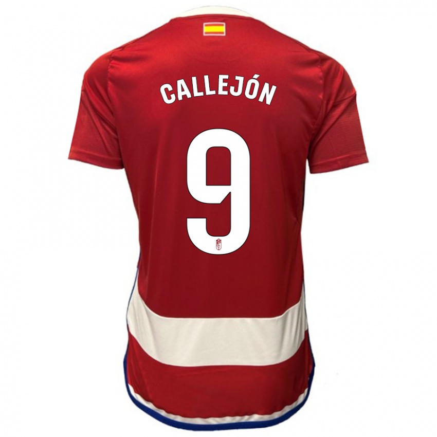 Bambino Maglia José Callejón #9 Rosso Kit Gara Home 2023/24 Maglietta