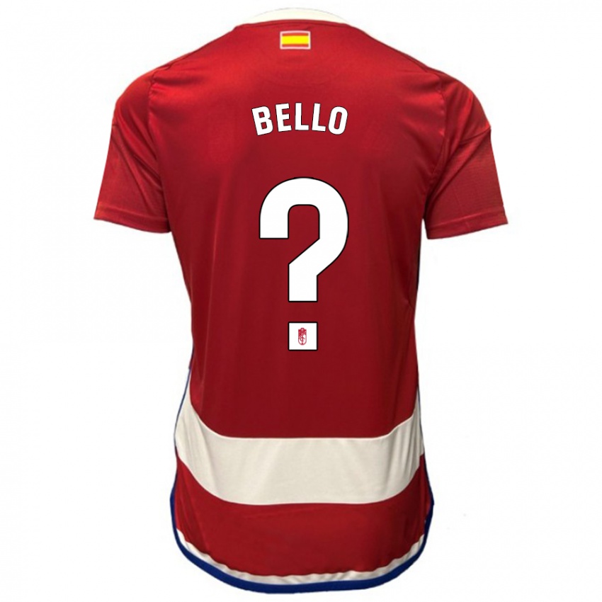 Bambino Maglia Eghosa Augustine Bello #0 Rosso Kit Gara Home 2023/24 Maglietta