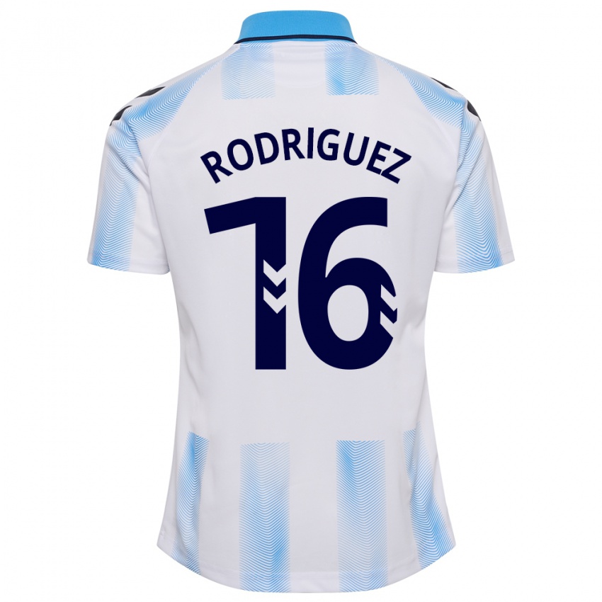 Bambino Maglia Genaro Rodríguez #16 Bianco Blu Kit Gara Home 2023/24 Maglietta