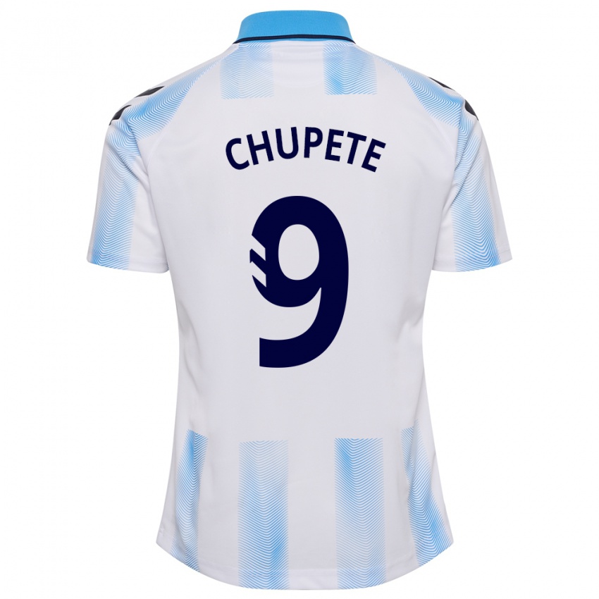 Bambino Maglia Chupete #9 Bianco Blu Kit Gara Home 2023/24 Maglietta